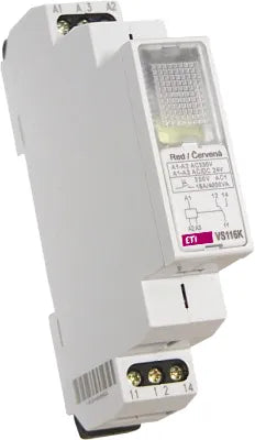 ETI Schaltrelais 230V/AC 3W IP20 Klammer VS316K/230 white 18x90x65mm