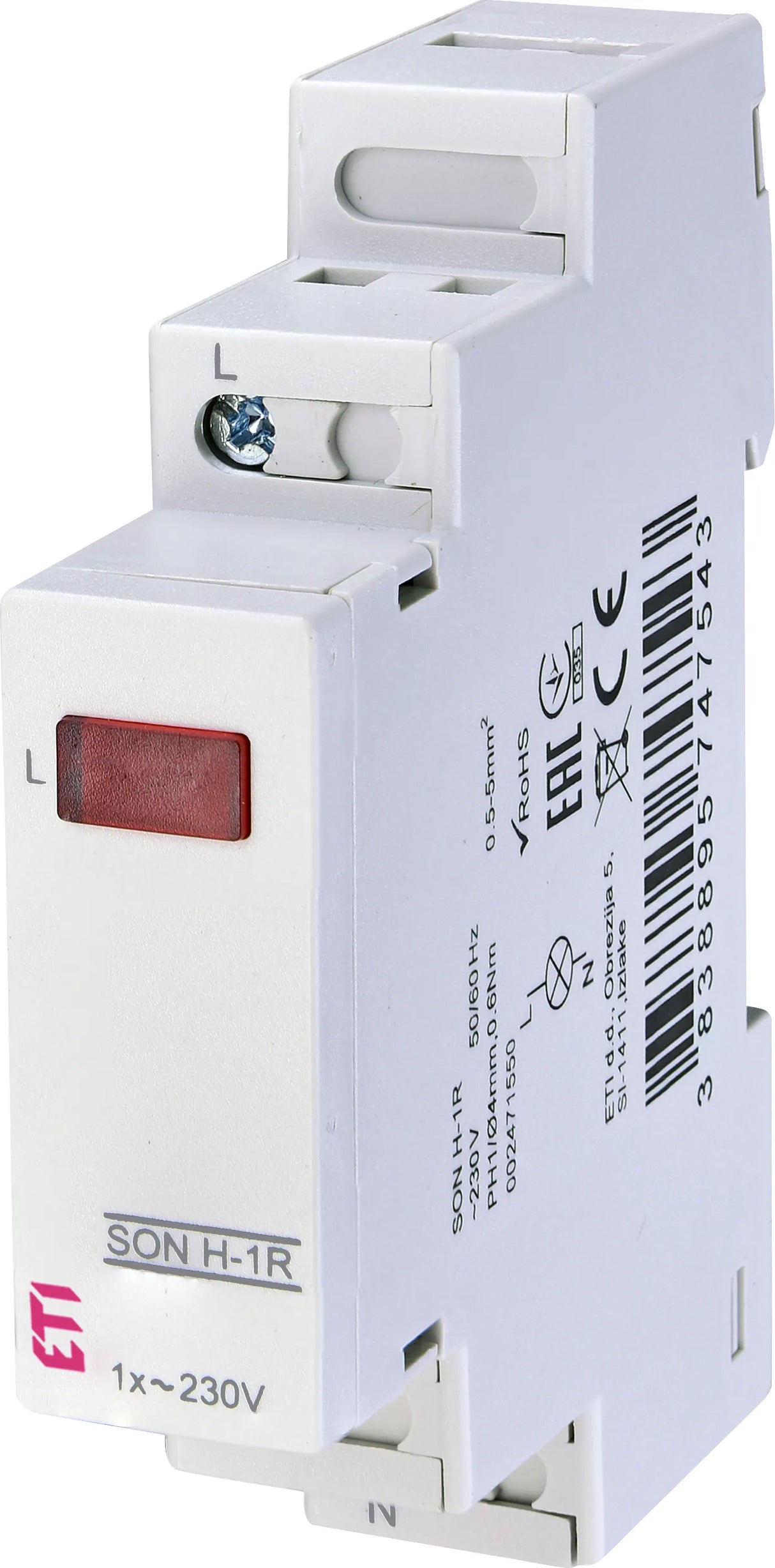 ETI LED-Signalleuchte 230V/AC rt IP20 SON H-1R