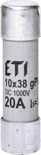 ETI Zylindersicherung 20A 1000V DC CH10x38 gPV 20A/1000V DC 10x38mm