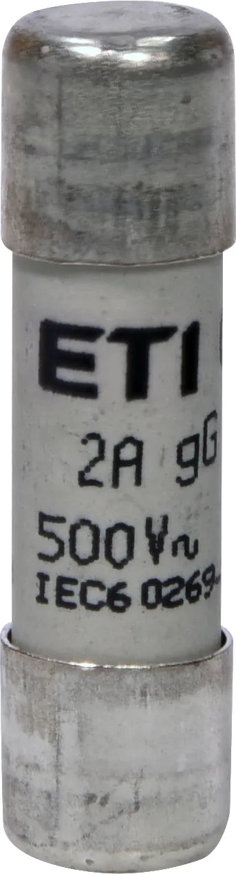 ETI Keramiksicherung 2A 500V AC 10x38mm 002651013