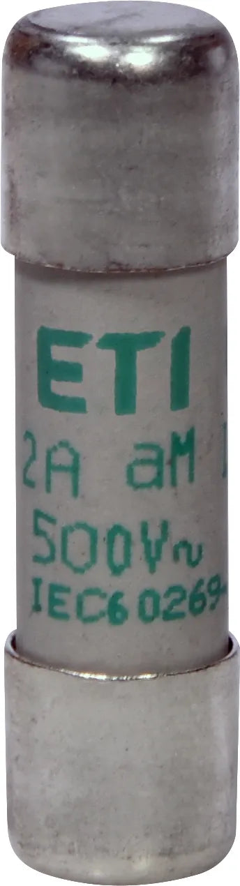 ETI Keramiksicherung T 2A 500V AC 002652011 10x38mm