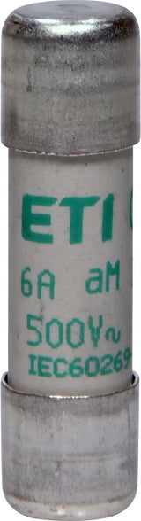 ETI Keramiksicherung T 6A 500V AC 002652013 10x38mm