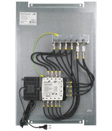 Vormontierter 5 in 8 Multischalter, inkl. Lochblech, Erdungsschiene, Feinschutz