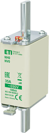 ETI NH-Sicherungseinsatz 35A NH0 690VAC NH0 35A, 690V, aM aM
