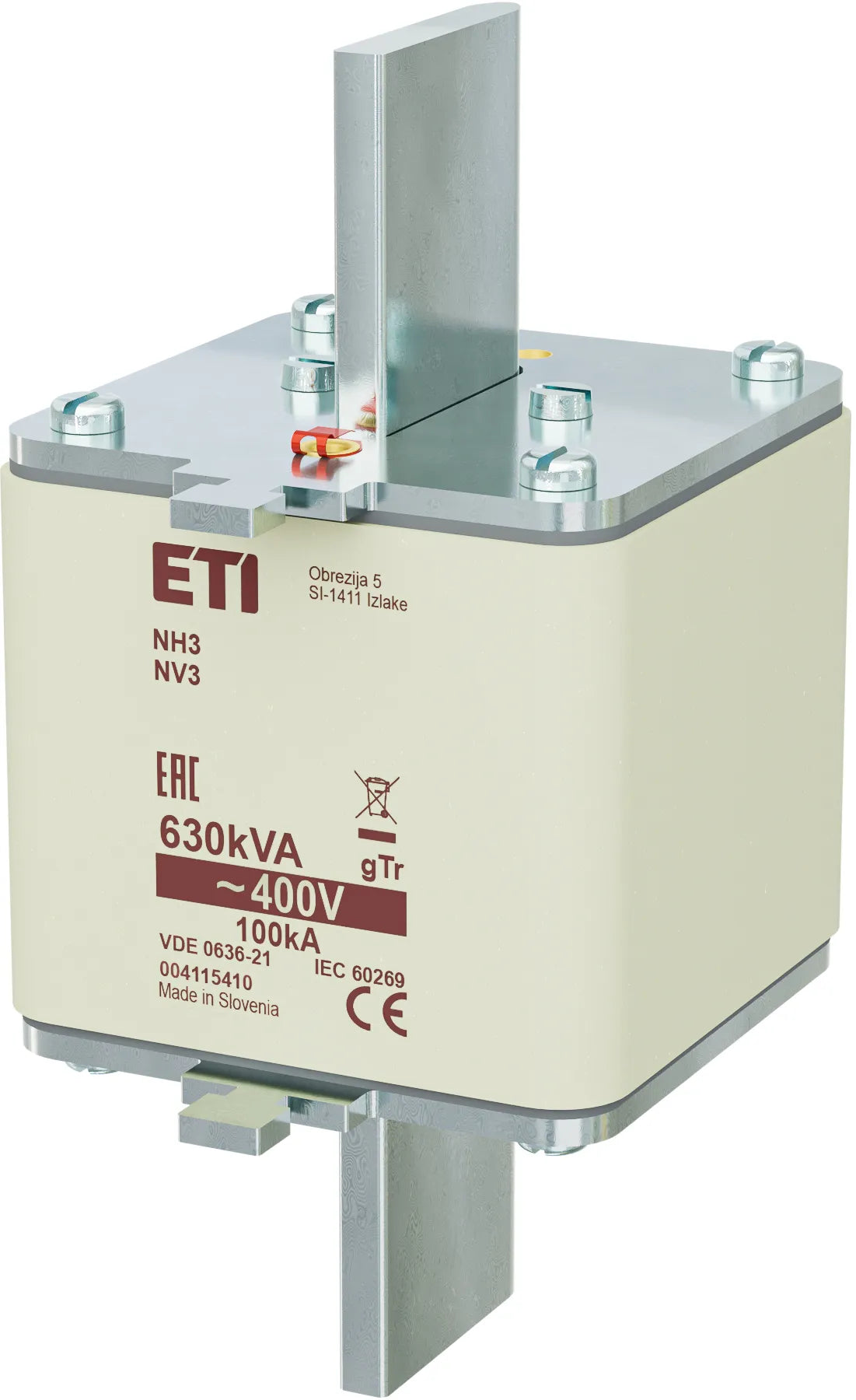 ETI NH-Sicherungseinsatz 910A NH3 400VAC NH3 gTR 910A/400V 630kVA gTr Kombik