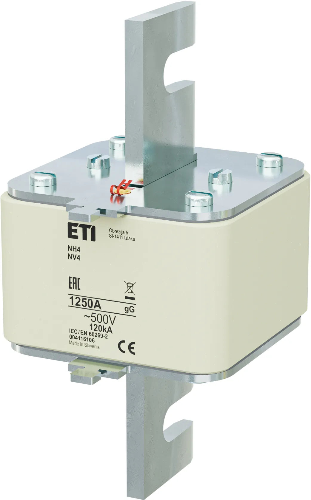 ETI NH-Sicherungseinsatz 1250A NH4 gG NH4 gG 1250A/500V 500VAC Stirnk