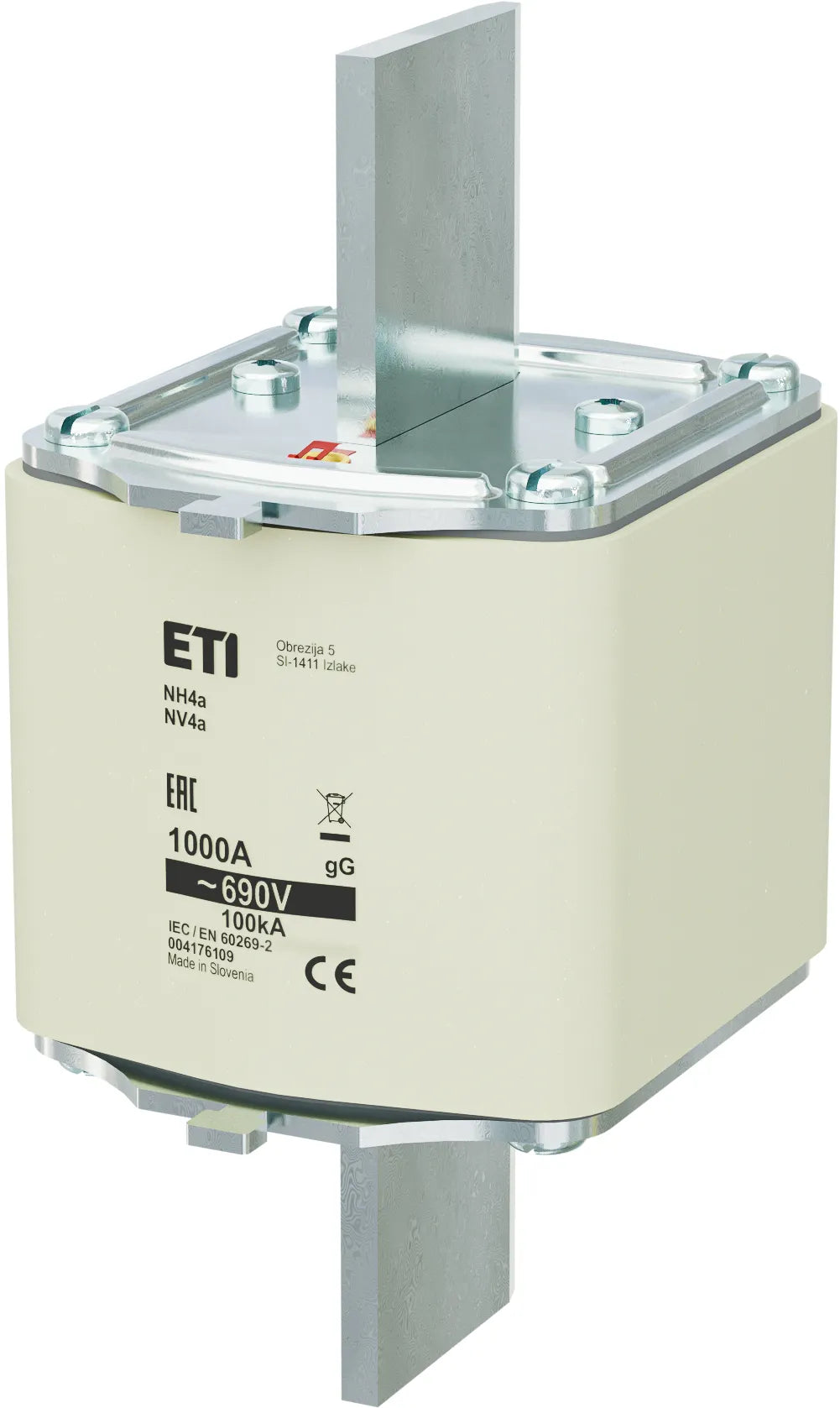 ETI NH-Sicherungseinsatz 1kA NH4a 690VAC NH 4a 1000A, 690V, gG gG