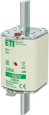 ETI NH-Sicherungseinsatz 200A NH1 690VAC NH1 aM 200A/690V aM Kombik