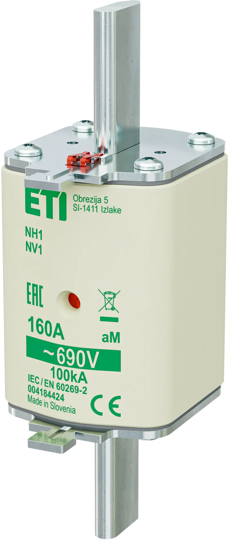 ETI NH-Sicherungseinsatz 160A NH1 690VAC NH1 aM 160A/690V aM Kombik