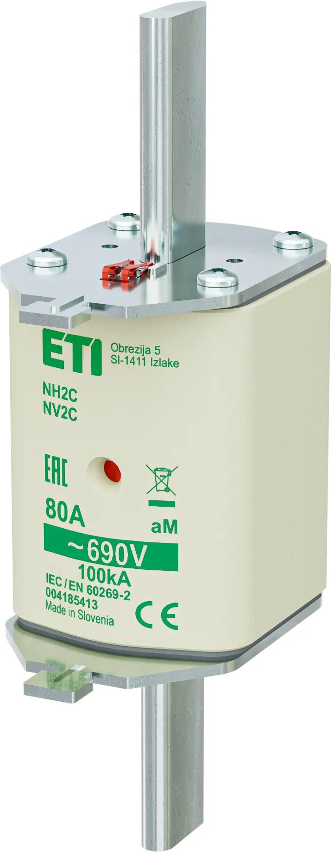ETI NH-Sicherungseinsatz 80A NH2C 690VAC NH2C aM 80A/690V aM Kombik