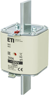 ETI NH-Sicherungseinsatz 355A NH3 690VAC NH 3 355A, 690V, gG, Kombi gG Kombik