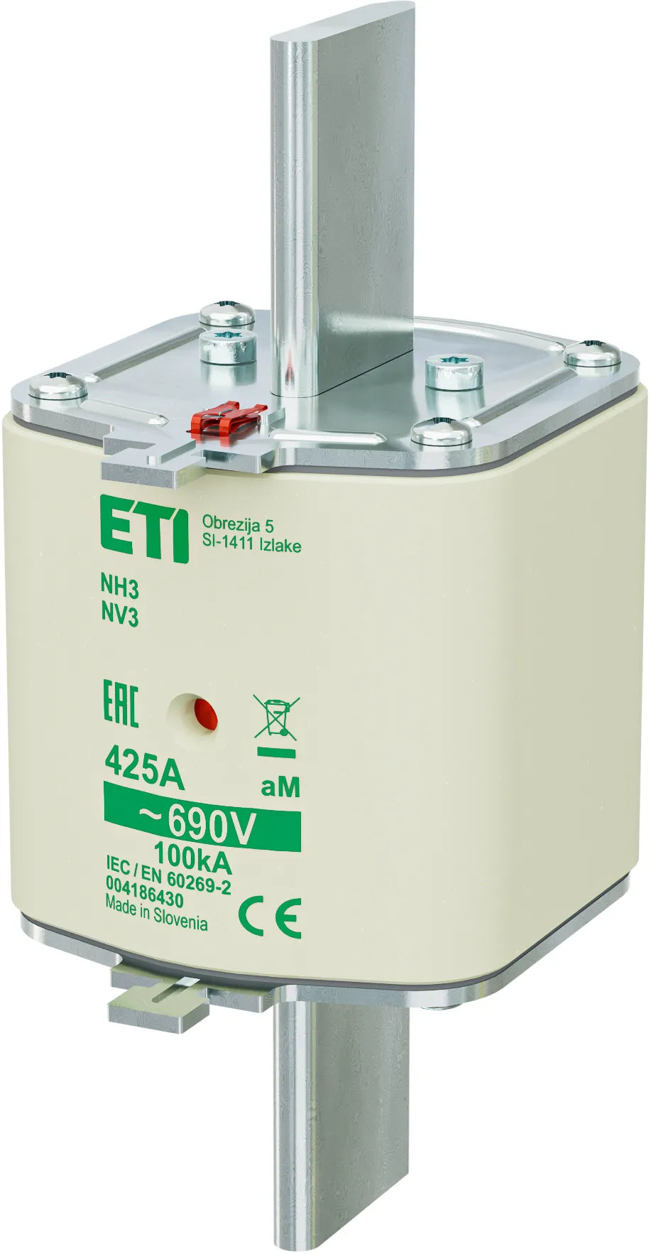 ETI NH-Sicherungseinsatz 425A NH3 690VAC NH3 aM 425A/690V aM Kombik