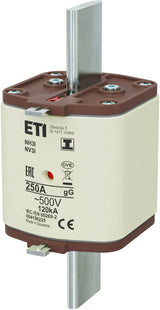 ETI NH-Sicherungseinsatz 250A NH3 500VAC NH3I 250A, 500V", gG gG Kombik