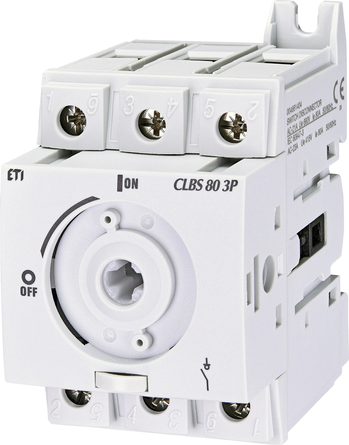 ETI Lasttrennschalter 80A 3p IP20 m.Geh CLBS 80 3P Wart/Rep 37kW/AC