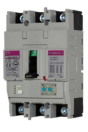 ETI Leistungsschalter 160A 4p IP20 Einb EB2 160/4S 160A 4p 100,8-160A/In