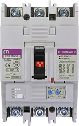 ETI Leistungsschalter 200A 3p IP20 Einb EB2 250/3S 200A 3p 126-200A/In