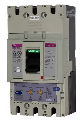 ETI Leistungsschalter 630A 4p IP20 Einb EB2 630/4E 630A 4p 252-630A/In
