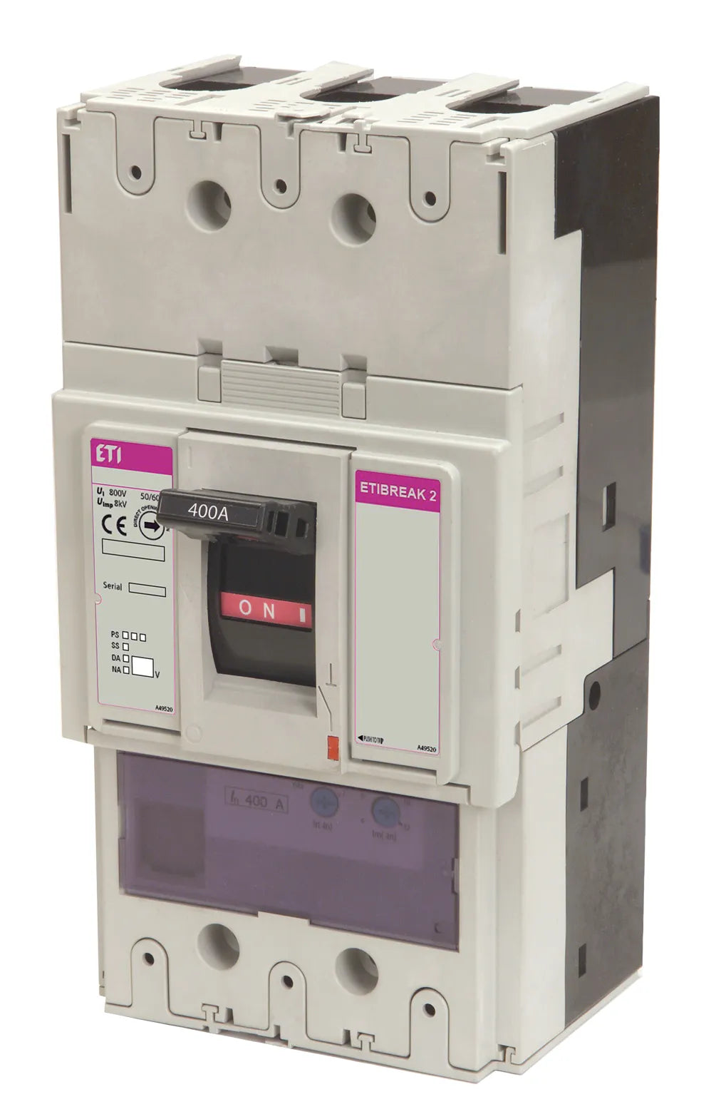 ETI Leistungsschalter 160A 4p IP20 Einb EB2 250/4E 160A 4p 100,8-160A/In