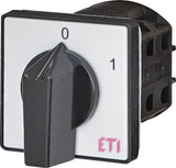 ETI Lastschalter 3p 11kW Ein/Aus 25A CS 25 10 U IP20 f.Frontbef Drehkn