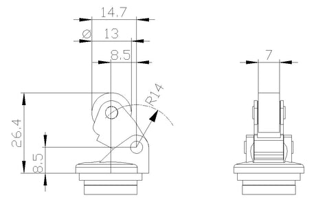 SIEMENS Antriebskopf Winkelrollenhebel 3SE5000-0AE10