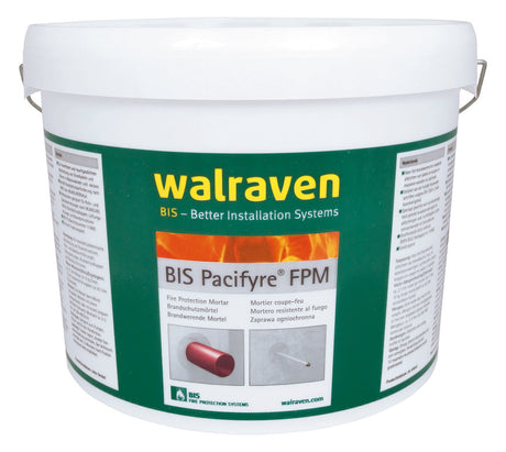 WALRAVEN Brandschutzmörtel Pacifyre FPM Mörtelpulver (A1 bzw. MG III) 15 kg