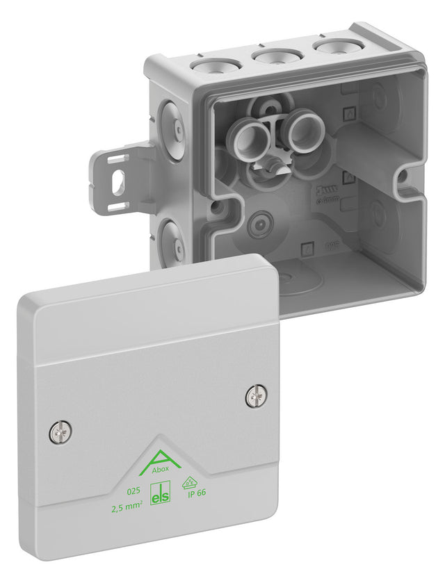 SPELSBERG Abzweigkasten 87x87mm Kst gr Abox 025 AB-L IP66 IK07 hfr