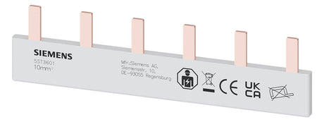 SIEMENS Phasenschiene 1ph 18mm 105mm 50A 5ST3601 10qmm Stift isol