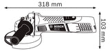 BOSCH-EW Winkelschleifer 720W M14 230V Professional GWS 7-125  125mm 1,9kg
