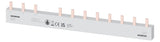 SIEMENS Phasenschiene 4ph 18mm 210mm 80A 5ST3654 16qmm Stift isol
