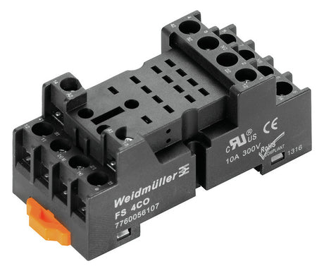 WEIDMÜLLER Relaissockel TS35 Schraub FS 4CO 14Pins Ergänz.mögl