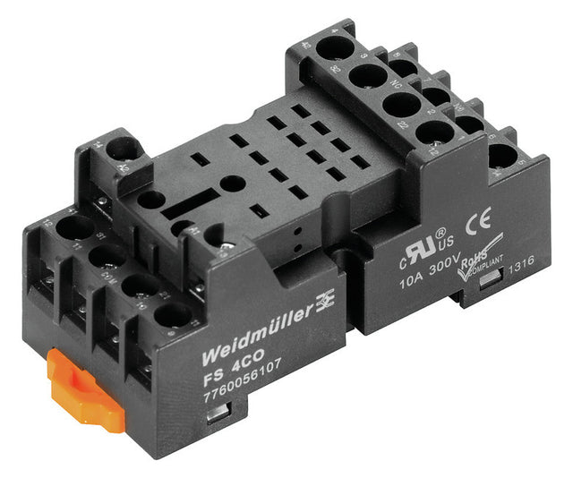 WEIDMÜLLER Relaissockel TS35 Schraub FS 4CO 14Pins Ergänz.mögl