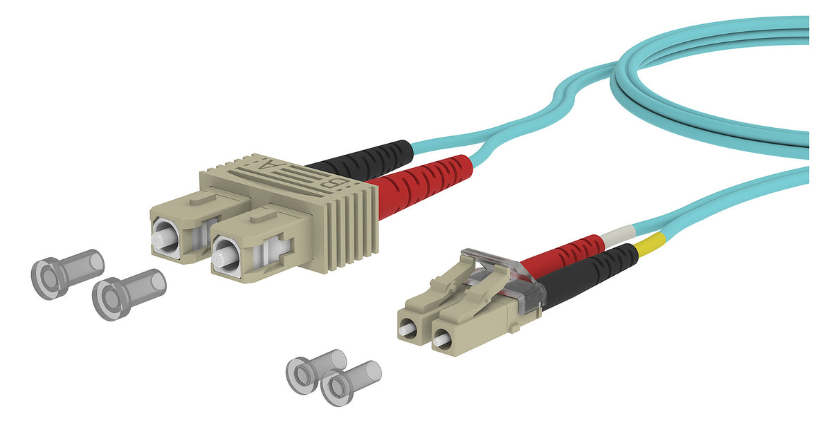 METZ CONNECT LWL-Patchkabel SC-D/LC-D 2m 151J1EOJO20E 50/125 OM3 tk