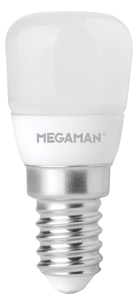 MEGAMAN LED-Lampe E14 2W 2800K ws 100lm MM21039 G opal dim 330° AC  26x57mm