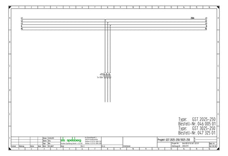 SPELSBERG Verteilerbaugruppe NH-Si NH000 GST 2025-250 5p 250A 2st/NH-trenn m.Abd