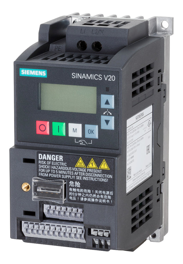 SIEMENS Frequenzumrichter 200-240V E1ph 6SL3210-5BB13-7BV1 A3ph 550Hz 50/60Hz