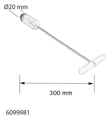 Walraven Reinigungsbürste WIS Hybrid M12/16 Stahl u. Naturhaar | 6099981