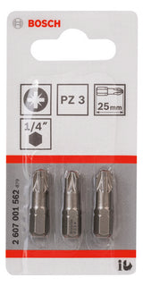 BOSCH-EW Bit Pm 3 3mm L=25mm 6,4mm(1/4) 2607001562