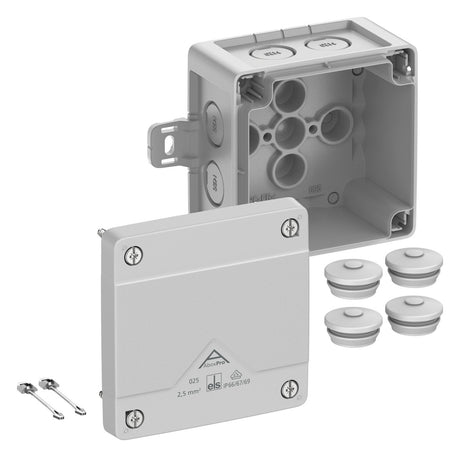 SPELSBERG Abzweigkasten 92x92mm Kst gr Abox Pro 025 AB-L IP66/IP67/IP69 IK09