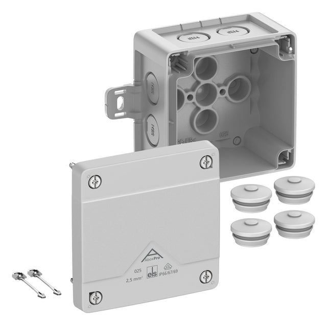 SPELSBERG Abzweigkasten 92x92mm Kst gr Abox Pro 025 AB-L IP66/IP67/IP69 IK09