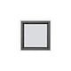 SIEDLE Rahmen-Türstation 4f UP gr alu KR 611-2/2-0 DG 231x231x15mm