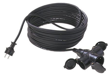 BACHMANN Netzanschlussleitung 5m 16A sw 343.174 3x1,5qmm IP44 Schutzk-Kuppl