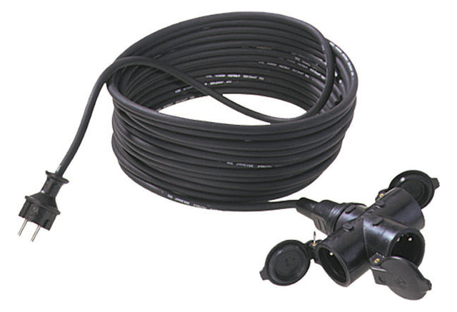 BACHMANN Netzanschlussleitung 5m 16A sw 343.174 3x1,5qmm IP44 Schutzk-Kuppl