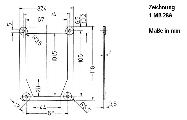MENNEKES CEE-Gegenrahmen 40744