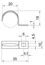 BETTERMANN Befestigungsschelle 1f  20mm 604 20 G einlappig ST