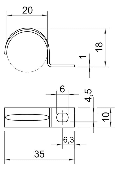 BETTERMANN Befestigungsschelle 1f  20mm 604 20 G einlappig ST