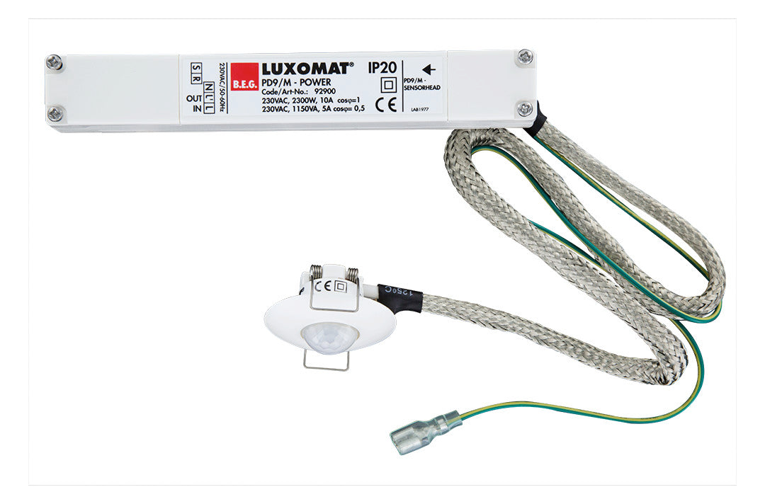 BEG Präsenzmelder 0-360° EB rws IP20 PD9-M-1C-DE Präsenzmelder fernb 2300W