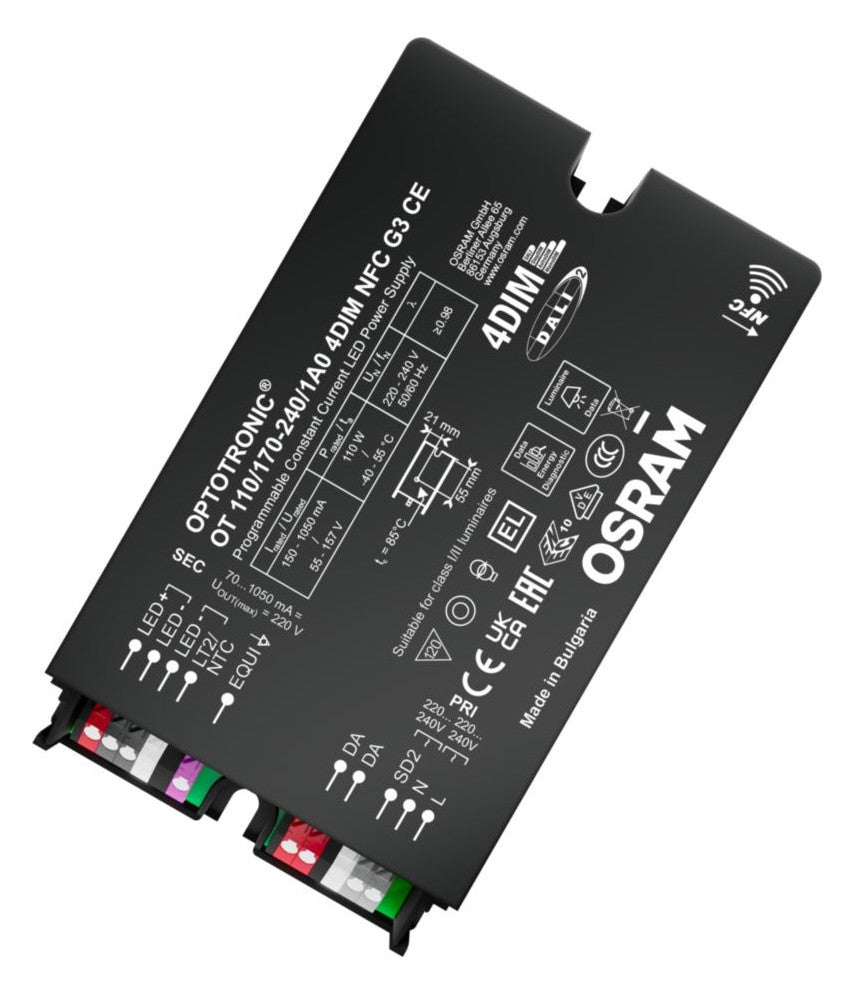 LEDVANCE LED-Steuerung 110W 150-1050mA OT 110/170-240/1A0 4DIM NFC G3 CE 55-157
