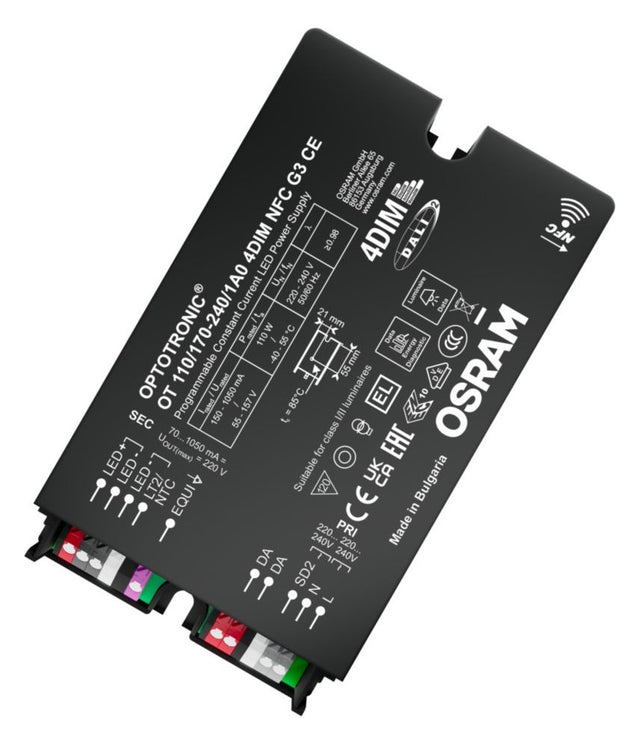 LEDVANCE LED-Steuerung 110W 150-1050mA OT 110/170-240/1A0 4DIM NFC G3 CE 55-157