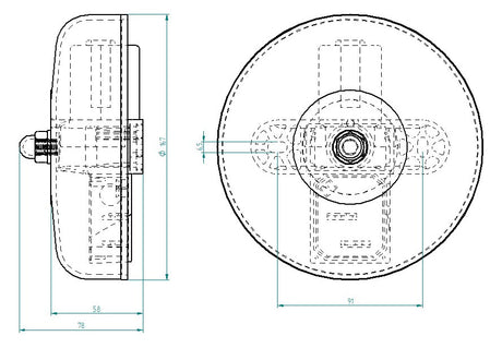 GROTHE Läutewerk 240V/AC 100dB IP66 Kst LTW 168 GR 240V AC gr Schnellschl AP