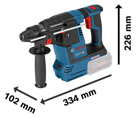 BOSCH-EW Akku-Bohrhammer 18V SDSplus Professional GBH 18V-26 Beton= 26mm
